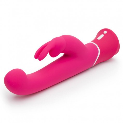 Розовый вибратор-кролик G-Spot Rechargeable Rabbit Vibrator - 24,1 см.